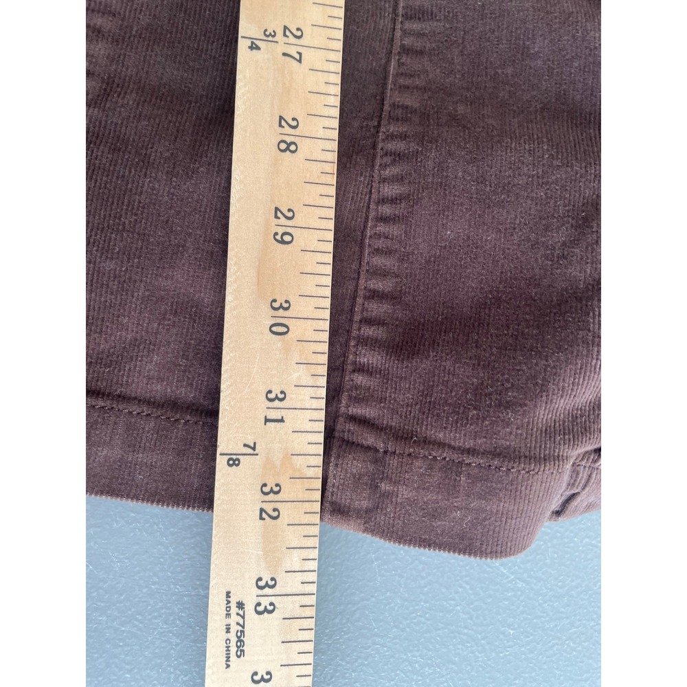 Madewell Corduroy Mini Dress Brown Button Front Minimalist Preppy 70s Boho Sz 2 - Picture 9 of 9